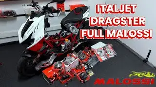 ITALJET DRAGSTER 300 FULL MALOSSI BUILD 🔥 Akrapovič | I-TECH | Force Master 2.1 #malossi #italjet