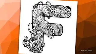 Zentangle Alphabet F &mdash; Relaxing Zentangle-Inspired Art | Zendoodling
