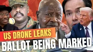 US DRONES UNMUSKED BALLOT PAPERS BEING MARKED AT A UGANDA HIDE-OUT - MUSEVENI ELECTION WIN SUFFERS
