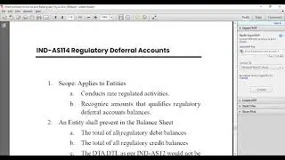 Ind AS  114 Regulatory Deferral Accounts 📊