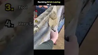 Ranking Brick Laying Pt. 2 #satisfying #brick #bricklayer #bricklaying #shorts #viral #fyp #guess