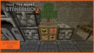 FTB Stoneblock 2 Let's Play EP2 - Tree Automation