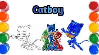 How to Draw Catboy From PJ Masks | Easy Drawing Step by Step 