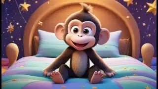Silly Monkeys on the Bouncy Bed 🐵 | Fun Action Song for Kids | Playful Nursery Rhyme