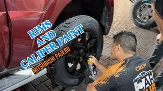 RIMS AND CALIPER PAINT FOR MITSUBISHI PAJERO | CAR HUB DUBAI