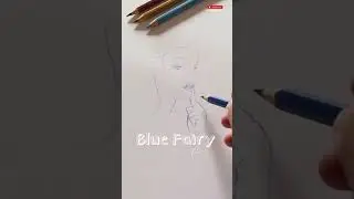 Blue Fairy #disney#pinocchio#magic#blue#fairy#shorts#drawing#tutorial#quicksketch#andriannsart#video
