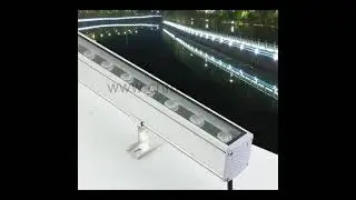 Outdoor LED Wall Washer Light Colorful Linear Facade Lmap Exterior  building, Bridge, Hotel