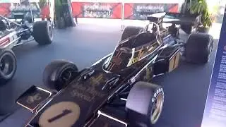 F&oacute;rmula 1. Maserati Fangio,, Lotus Graham Hill,, Lotus Fittipaldi,, Toleman Senna.