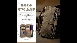 CaseMe Samsung Galaxy A22 5G Wallet Kickstand Case Coffee