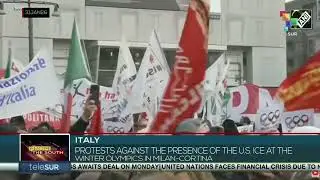 Italy | Protests against the presence of the US ICE at the winter Olympics in Milan-Cortina