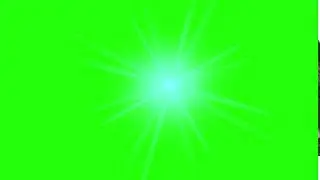 Estrella Brillante destello Green Screen