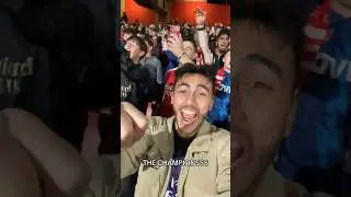 Champions League Anthem at the Emirates Stadium, Arsenal Vs PSV🥹 #arsenal #premierleague