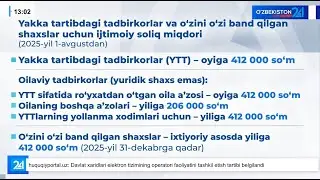 Ijtimoiy soliq miqdori o'zgardi