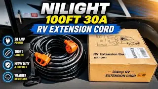 Удлинитель Nilight 100 футов 30 А 10 AWG для тяжелых условий эксплуатации