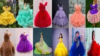 1 to 8 Year Baby Girl Net Frock Design Ideas 2025 || Beautiful Fancy Net Frock Design 
