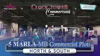 The Most Awaited 𝐂𝐥𝐨𝐜𝐤 𝐓𝐨𝐰𝐞𝐫 Main Boulevard Commercial Plots! || New Metro City || BSM Developers