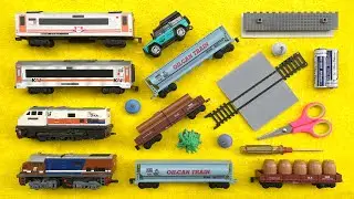 Unboxing Dan Merakit Mainan Kereta Api CC201 RnB Perumka,CC203 Gerbong Tangki Anjlok Terguling - KAI