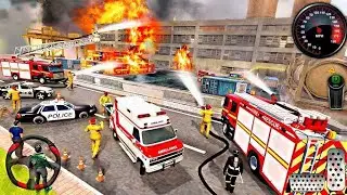 FireFighter Rescue Simulator 3D - US Emergency 911 Firetruck Driving - Android GamePlay
