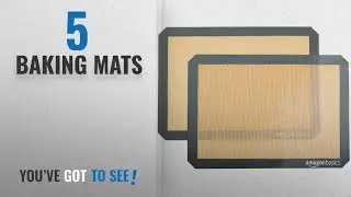 Top 10 Baking Mats [2018]: AmazonBasics Silicone Baking Mat - 2 Pack