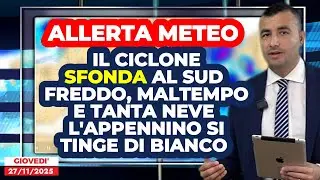 Allerta Meteo, il Ciclone sfonda al Sud: freddo, maltempo e tanta neve oggi e domani. E nel weekend&hellip;