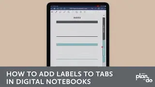 Fast Labeling Tips for Digital Notebook Tabs