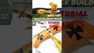 Etrich Taube papermodel. Free instructions. Full build. #modelairplane #diy #aviation