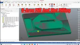 9-Mastercam Area Milling#Slot Milling Program# How To Make Mastercam Area Mill And Slot Mill Program