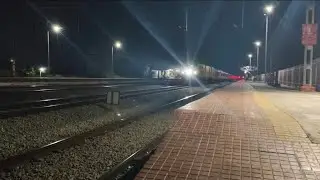 Train Number 12193 Yeshwantpur To Jabalpur Express with WAP7 locomotive at 122kmph speed 