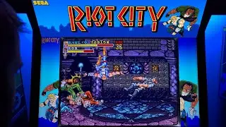 Riot City Arcade Cabinet MAME Playthrough w/ Marquee