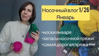 SOCK VLOG 1/26 🧦 January socks ✨my sock yarn