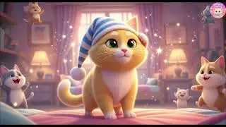 🌙 Puffy Cat&rsquo;s Bedtime Routine Dance 😺🎶 | Nighttime Song for Kids ✨ Fun Sleepy Rhyme & Dance Party 💜