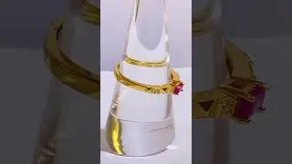 This is our jewelry work. The ruby ring can be customized according to your creativity.#jewellery