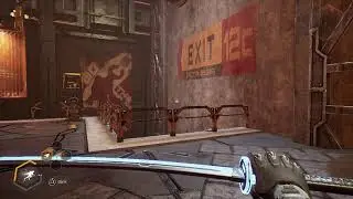 Ghostrunner - Dharma Tower Factory Complex: Horizontal Moving Grappling Points Wallrun Gameplay 2020