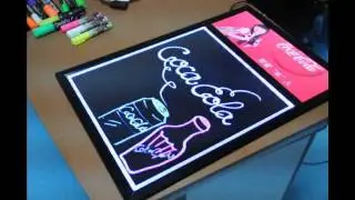 LED writing board with light box / led writing board / led fluorescent board
