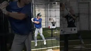Baseball And Softball Practice in The Batting Cage #shorts #baseball #baseballpractice