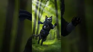 Ninja cat 😾🥷#ninjacat#DreamScreenAI