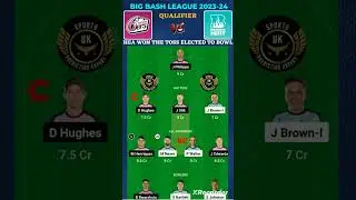 GL Team for SIX vs HEA QUALIFIER BBL 2023 Dream11 Prediction Dream11 GL Team #trending #shorts