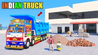 Franklin & Shinchan Buy TATA Tipper Truck And Start Transport Business in Indian Bike Driving 3D