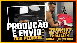 Minha rotina produzindo e enviando camisetas de DTF todos os dias nas minhas lojas online!