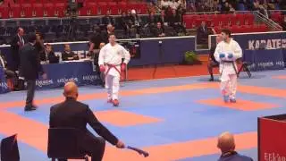 karate 1 paris 2016 kumite male  67 Kg, AUT Kaserer vs MAR Boujdi