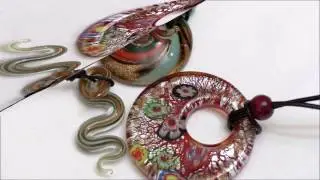 Кулоны: Лампворк и Мурано. Часть 6. Pendant murano lampwork. Anh&auml;nger: Murano und Lampwork.