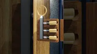 Magnetic wooden lock #mechanical #animation #asmr #lockdoor #magnet #magnetic