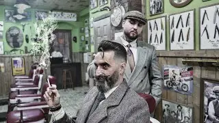 💈 ASMR BARBER - The most GENTLEMANLY LOOK - Haircut, Beard & Skin Fade