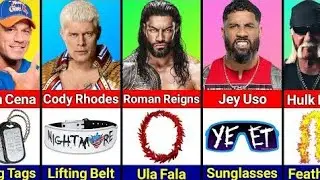 WWE Wrestlers & Their In-Ring Accessories Part 1/2