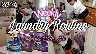 NEW* WEEKLY LAUNDRY ROUTINE 2021| ALL DAY LAUNDRY MOTIVATION 2021| Whats For Dinner 2021?