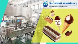 экструзионное оборудование с туннелем для торта-мороженого полная линия по производству эскимо