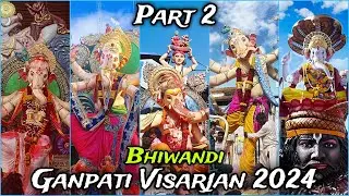 Bhiwandi Ganpati Visarjan Sohala 2024  ( Part 2 ) | Bhiwandi Ganpati 2024 | #visarjansohala #bappa