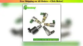 Genuine 5L40E Transmission Master Shift EPC TCC Lock Up Solenoids Control Valve Kit Set For