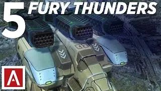 War Robots [WR] - 5 Furys with Triple Thunder