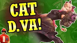 It's Finally Here!  Black Cat D.Va Skin! (Overwatch News)
